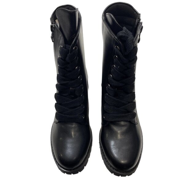 CAPEZIO 610W Flat Combat Boot Women's Size 6M Black Lace Up Zipper Dance Sneaker - Picture 5 of 11